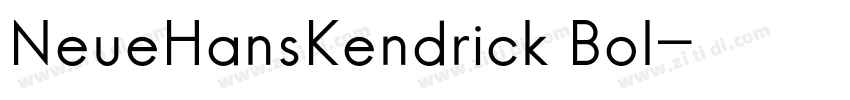 NeueHansKendrick Bol字体转换 NeueHansKendrick Bol字体转换